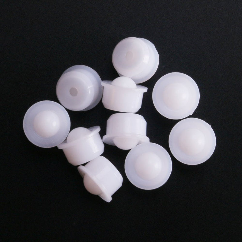 10Pcs 1/3" Mini Nylon Ball Transfer Bearing Unit 0.34mm Table Conveyor Roller Ball for Transmission, Furniture,Wheelchair- 1/3inch 1/3 inch white