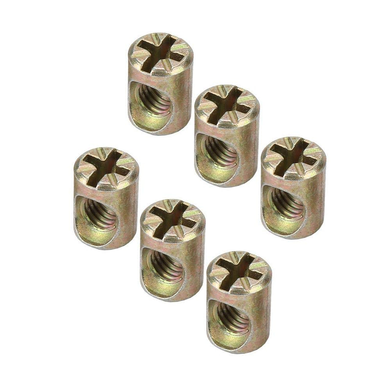 [Australia - AusPower] - Furniture Barrel Nut,30pcs M6 Furniture Barrel Nut Dowel Cabinet Connectors Embedded Nuts Fasteners 