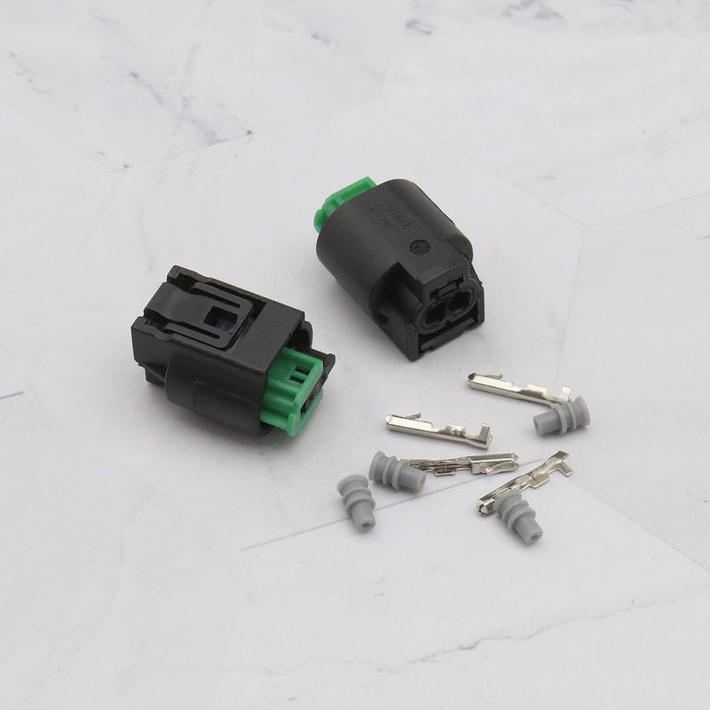 [Australia - AusPower] - 5 Sets 2 Pin Temperature Sensor Connector 1-967644-1 968405-1 Female Connectors Sensor Plug Kit with Terminals Seals 