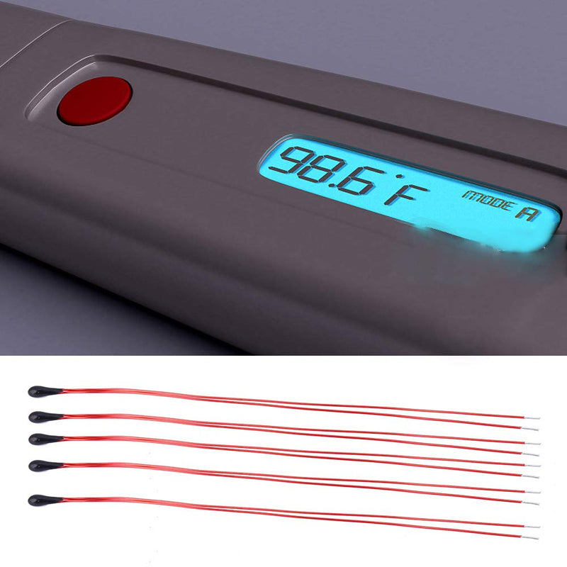 [Australia - AusPower] - Garosa 10pcs 5K NTC Thermistor Resistors MF52B High Sensitivity Temperature Coefficient Thermistors Resistor with 60mm Enameled Wire Black Head Temperture Sensor(5K) 