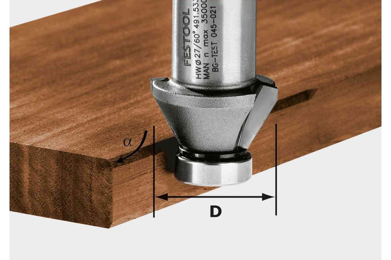 [Australia - AusPower] - Festool Chamfer Cutter HW 45°-OFK 500 