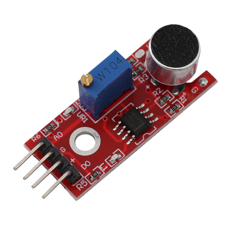 KY-037 4 Pin Voice Recognition Sensor Module Sound Recognition Module Microphone Transmitter for Intelligent Robot Car Kits with Cable (Pack of 3)