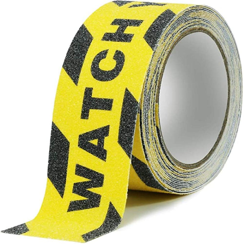 Anti Slip Traction Tape,Watch Your Step Warning Sticker,Stairs Skidproof Stickers,Wet Floor Caution, Workplace Safety Wet Floor Caution Hazard,Warning Safety Tape