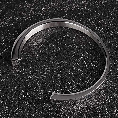 HEEPDD Memorial Urn Bracelet for Ashes Stainless Steel Keepsake Cremation Jewelry Adjustable Urn Bracelet for Women Men Remembrance Ashes Bracelet