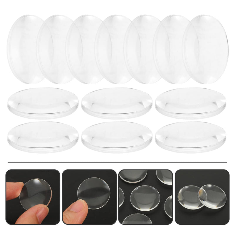 [Australia - AusPower] - 60pcs Biconvex Lens Physics Teaching Tools Experiment Tools Middle School Optical Lens Lenses Physics for Laboratory Lens for Physics Teaching Double Convex Lens Optical Lens Kit 