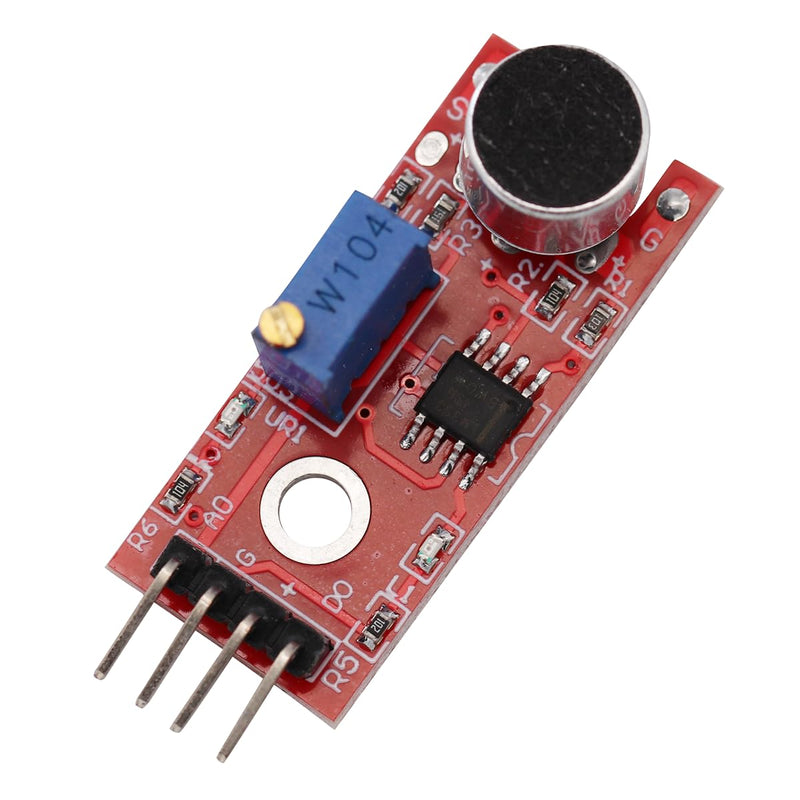 KY-037 4 Pin Voice Recognition Sensor Module Sound Recognition Module Microphone Transmitter for Intelligent Robot Car Kits with Cable (Pack of 3)