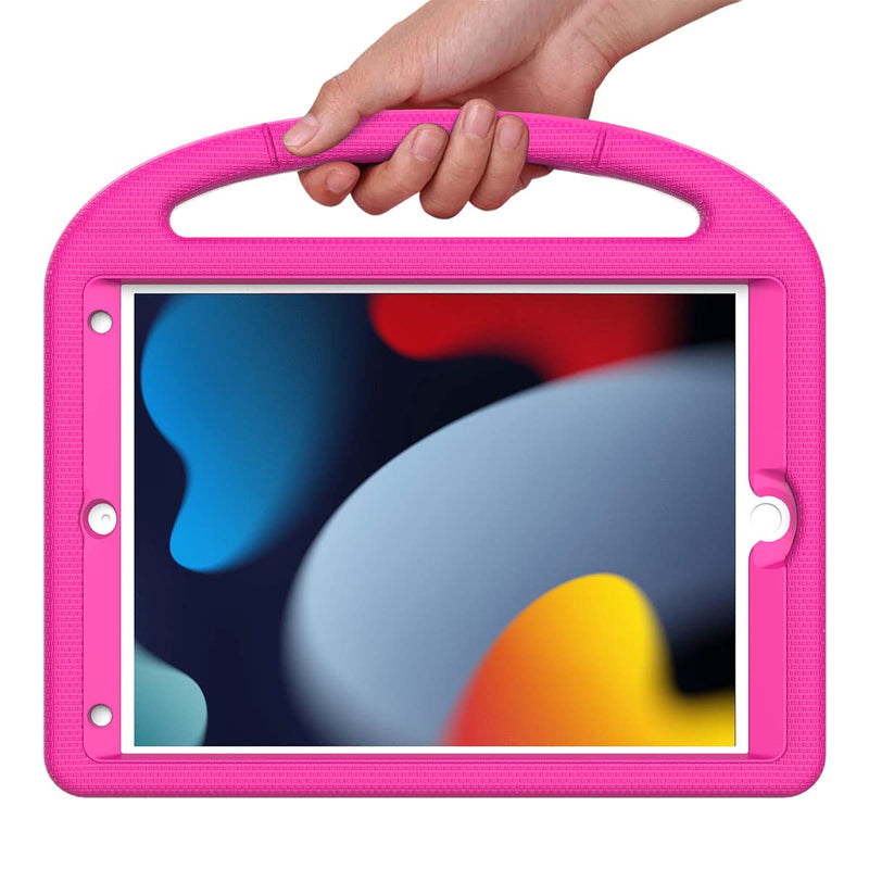 [Australia - AusPower] - SUPLIK Kids Case for iPad 9th/8th/7th Generation - iPad 10.2 inch 2021/2020/2019 Case with Built-in Screen Protector, Durable Shockproof Handle Stand Kids Case for Apple iPad 7/8/9 Gen, Pink 