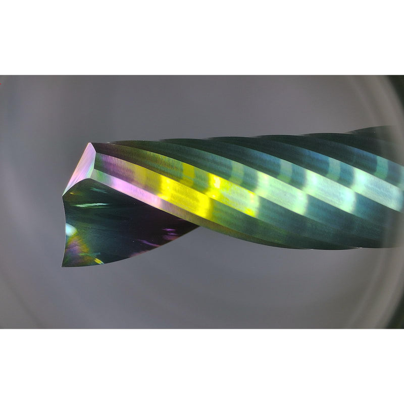 [Australia - AusPower] - Tools Solid Carbide CNC Spiral Single Flute End Mill - for Acrylic Plate Aluminum, Wood, Plastic, Brass, Copper Cutting - 1/4 Diameter 1/4" Shank 2" Length,1 Flute (1/4-2.0" 2PCS) 1/4-2.0" 2PCS 
