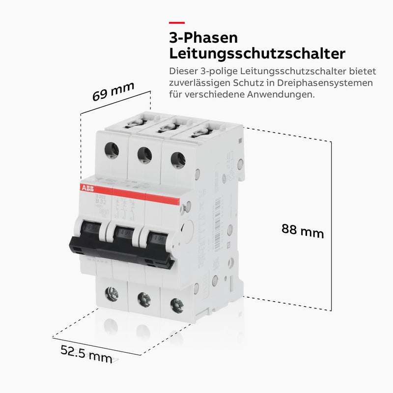 [Australia - AusPower] - ABB S203-B32 Automatic Circuit Breaker - 32A. 