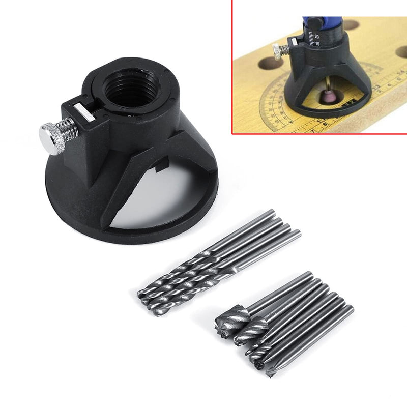 [Australia - AusPower] - Watris Veiyi Set of 4 Drill Routers, 6 Pieces HSS Milling Cutter Wood, Metal Cutter, 1 Piece Rotation Cutter for Carving, Slotting, Reaming 
