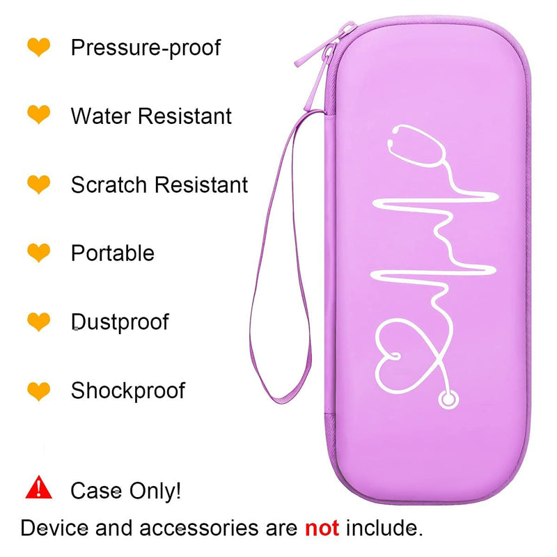 [Australia - AusPower] - BOVKE Purple Stethoscope Case with 12Pcs Nurse Supplies Kit 