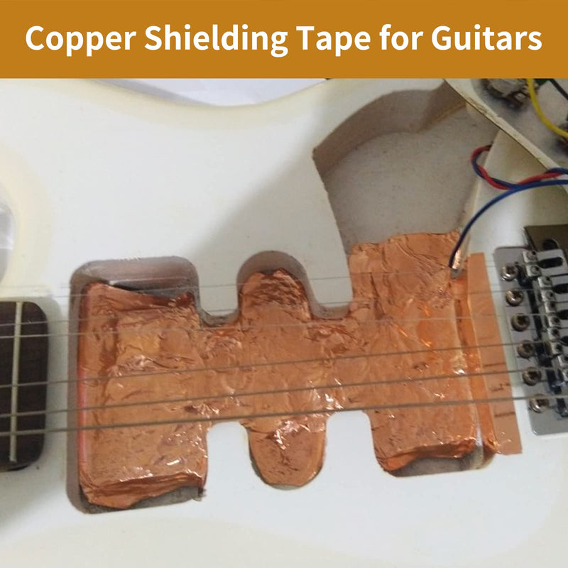 [Australia - AusPower] - Vaincre Copper Tape (1inch X 66 FT), Copper Foil Tape for Stained Glass, Copper Tape for Slugs Conductive Adhesive, Copper Flashing Conductive Tape for Guitar, EMI Shielding 25mmx20m-1p 