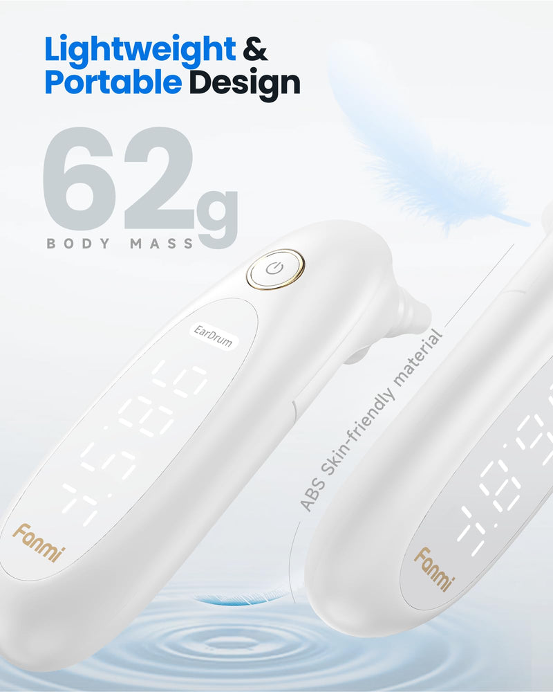 [Australia - AusPower] - Ear Thermometer for Adults and Kids, Real-Time Dynamic Tympanic-Sensing Probe, 1-Button, 1-Second Result, Large LED Display for Easy Use & Reading 