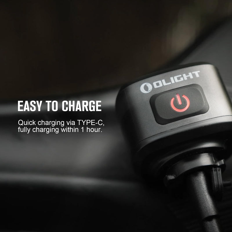 [Australia - AusPower] - OLIGHT RN 120 C Bike Lights, 120 Lumens Tail Light 260 Degree Visibility, 1500m Viewable Range, USB Rechargeable Bike Break Light, IPX6 Waterproof, Road and Urban Cyclists Type C 
