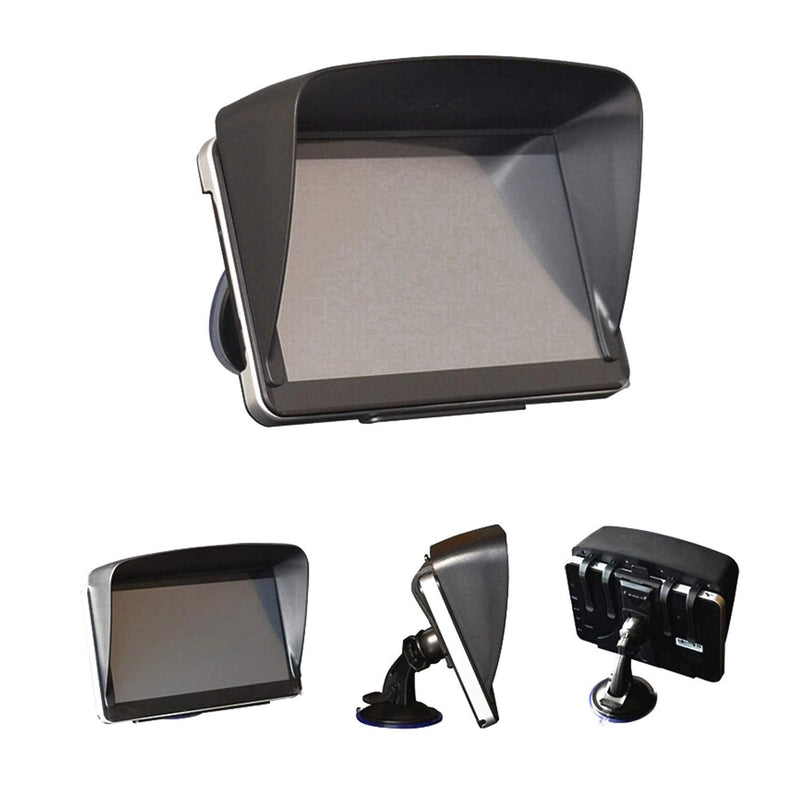 [Australia - AusPower] - Semetall GPS Sun Shade Cover Universal Flexible GPS Sun Shade Cover for 7 Inch Car Navigation Accessories Car Navigation Visor Extender (Black) 