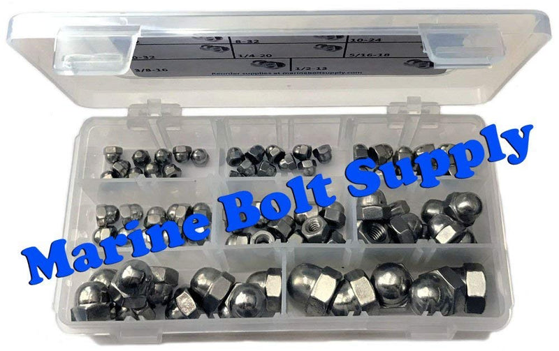 [Australia - AusPower] - Stainless Steel Acorn/Cap Nut Assortment Kit - Marine Bolt Supply 8-110103 