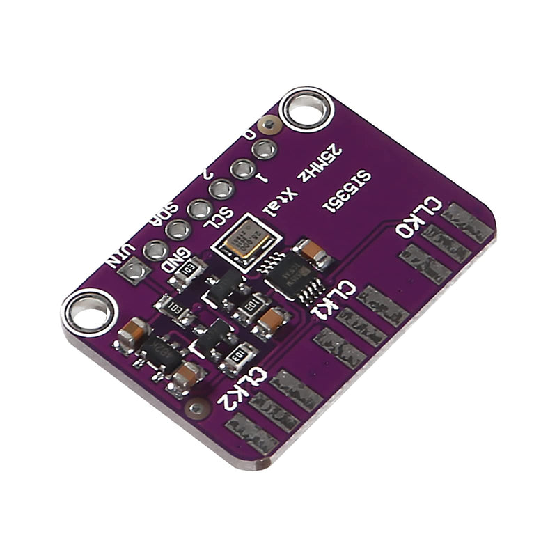 [Australia - AusPower] - 2PCS Si5351A I2C 25MHZ I2C High Frequency Signal Generator Breakout Board Signal Generator Clock 8KHz-160MHz DC 3V-5V 