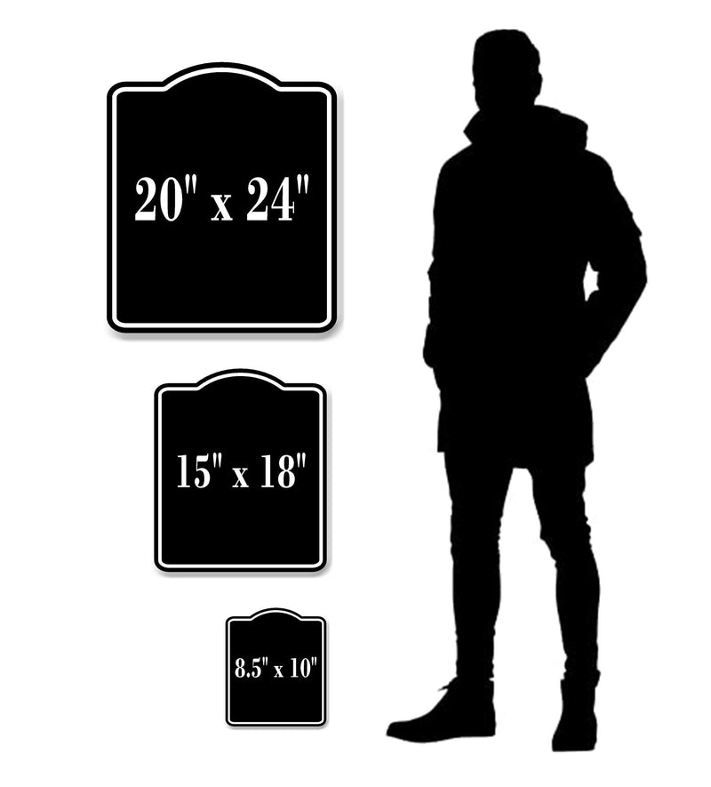 Notice Play at Your Own Risk BLACK Aluminum Composite Sign, 8.5"x10" 8.5"x10"