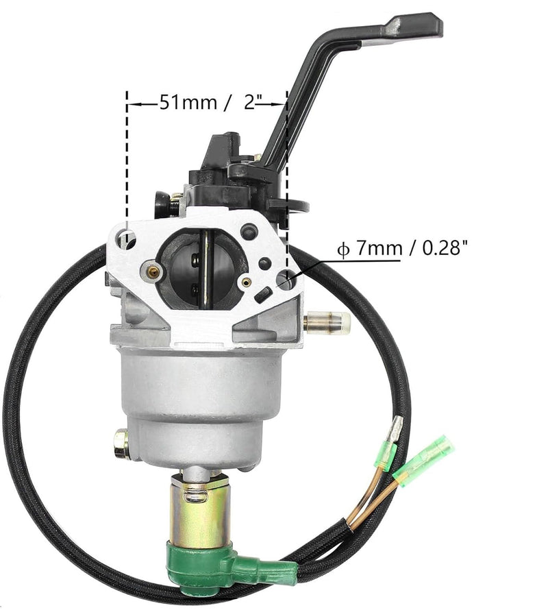 [Australia - AusPower] - fullas Huayi Carburetor P27-1D Manual Choke for Predator 6000W 6500W Generator Champion 5500W 6500W Generator Duromax 7500W Westinghouse 6000W 7500W Gas Portable Generator 
