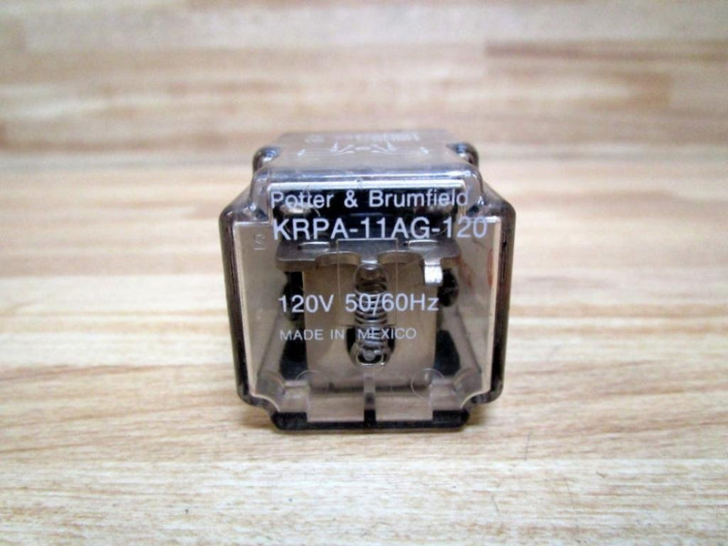 TE CONNECTIVITY/POTTER & BRUMFIELD KRPA-11AG-120 Power Relay, DPDT, 120VAC, 10A, Plug in