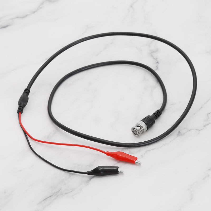 [Australia - AusPower] - 2pcs BNC Double Alligator Clip Test Cable P1011 BNC Probe Cable BNC Q9 to Double Alligator Clip Test Cable Probe Leads Oscilloscope Test 