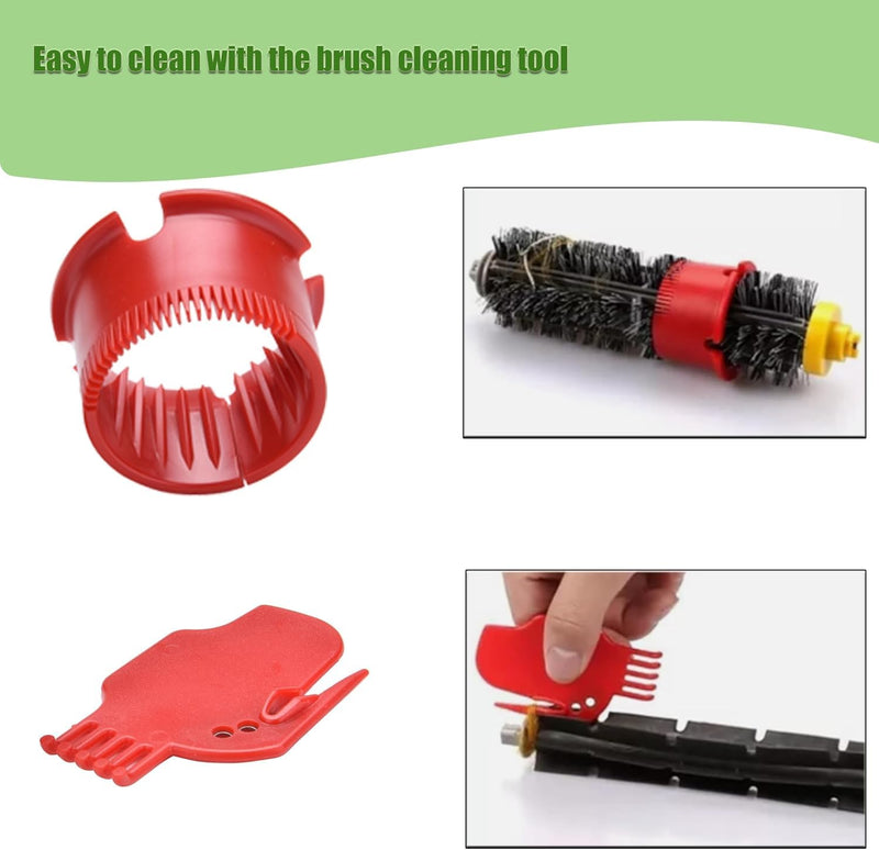 [Australia - AusPower] - LOVECO Replacement Accessories Kit for iRobot Roomba 600 Series 694 692 690 680 660 665 651 650 614 & 500 Series 595 585 564,6 Filter,6 Side Brush,3 Pairs Bristle and Flexible Beater Brush 3+6+6 