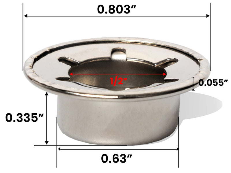 [Australia - AusPower] - (4-Pack) Spring Steel Push On Pushnut Caps with Mechanical Zinc Plating-Permanent Washer Caps Fits 1/2” Axles for Hand Trucks, Rolling Bins, and Lawn Wagons-Perfect Alternative for Cotter Pins 1/2“ 