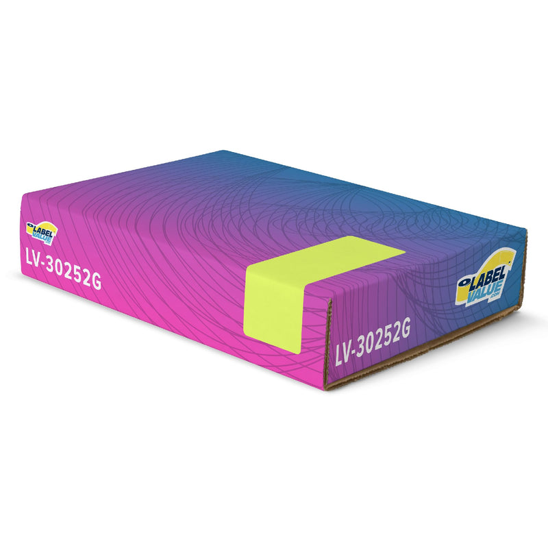 LabelValue LV-30252 Compatible Address Labels (2 Green Rolls Per Pack) - 1-1/8" x 3-1/2" - 350 Labels/Roll - Permanent Adhesive Compatible with DYMO LabelWriter 450 Series and Earlier Printers