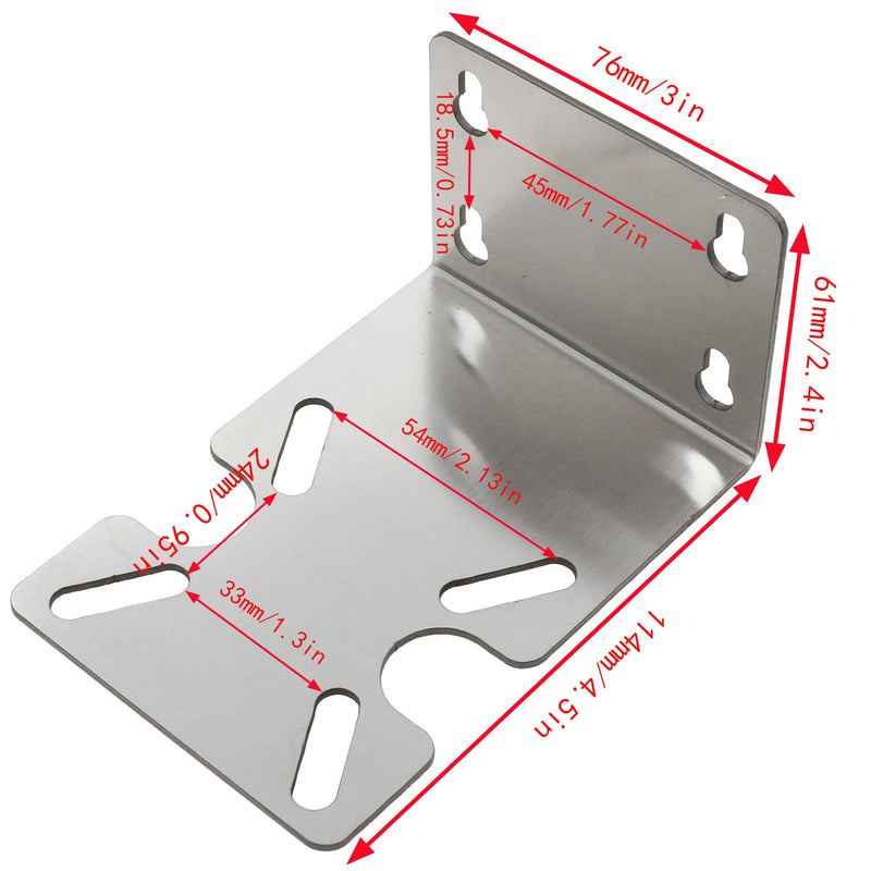 [Australia - AusPower] - Stainless Steel Water Filter Housing Bracket Water Filter Mounting Bracket RO Water Purifier Machine Housing Mounting Metal Bracket for 10 "and 20" Filter Cartridge Housing 1PCS 