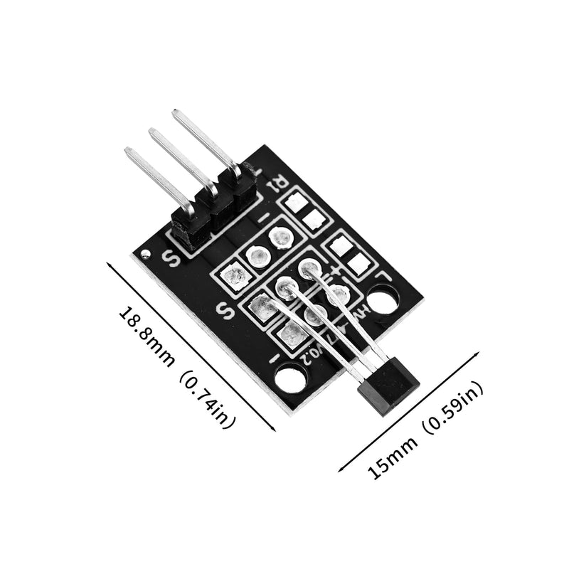 [Australia - AusPower] - KY-035 3.3V-5V Hall Effect Magnetic Sensor Module Digital Voltage Signal Analog Module PIC AVR Smart Car Pack of 10 