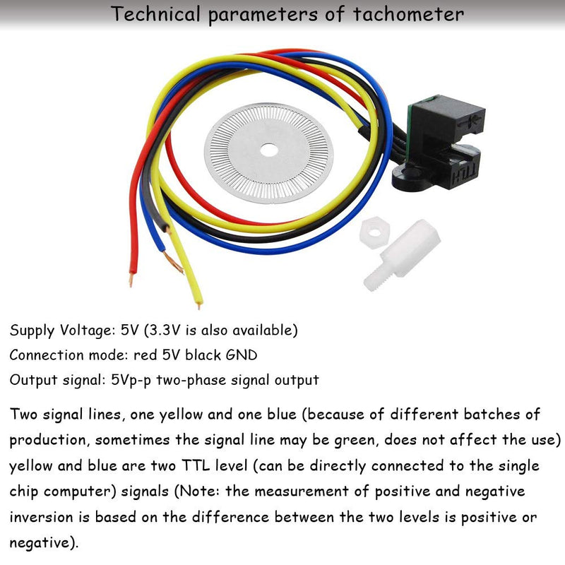 [Australia - AusPower] - Ximimark 2Pcs Photoelectric Speed Sensor Encoder Coded Disc Code Wheel for Smart Car C B D E Models 