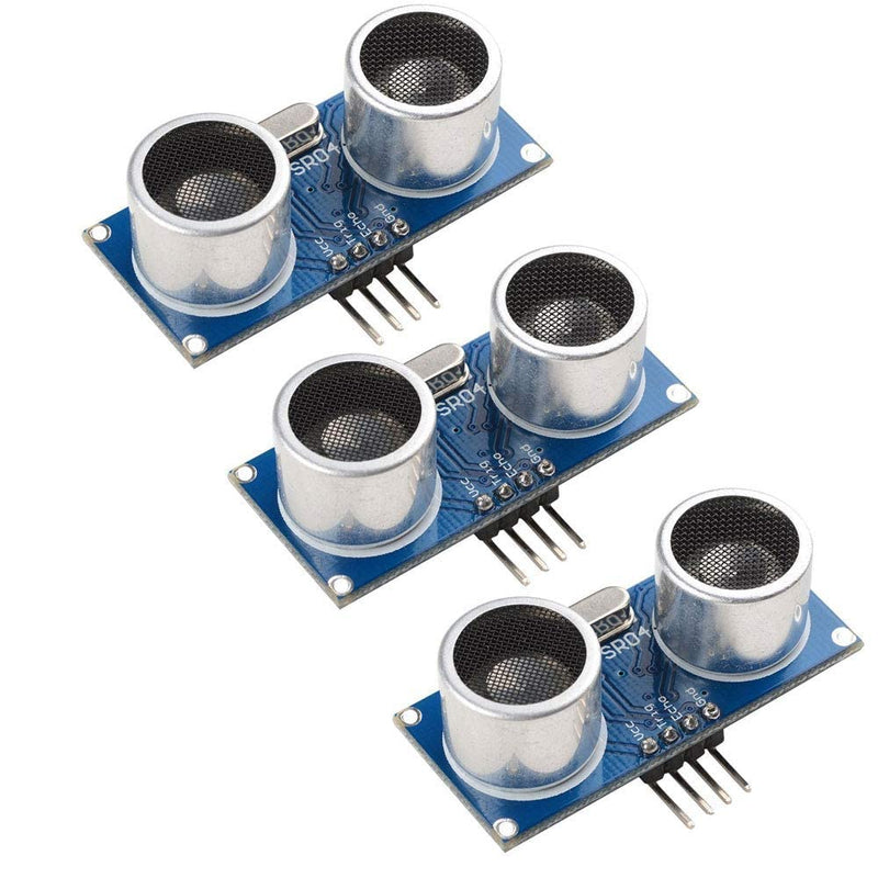 [Australia - AusPower] - Aihasd HC-SR04 Ultrasonic Sensor Ultrasonic Module Distance Sensor Manoeuvring Module Removal Sensor for Arduino Pack of 3 