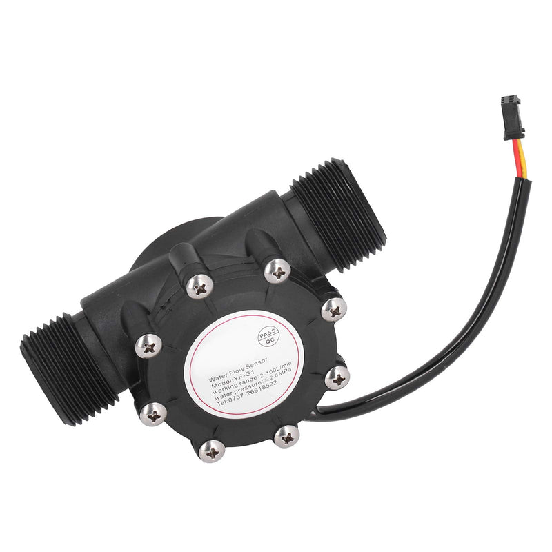 DC3-24V Flow Sensor, Electronic Component Level Sensor Water, Water Flow Hall Sensor Switch Flow Meter Flow Meter 1-100L/min
