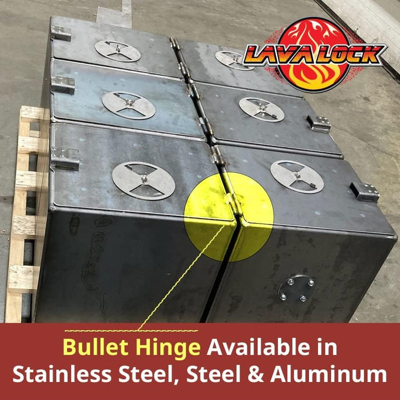 4" BBQ Smoker Bullet 4 in. Hinge 4 inch Hinges Stove Weld On Pit (4)