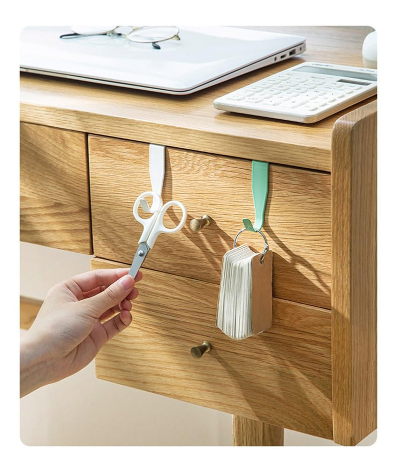 [Australia - AusPower] - Over The Cabinet Door Hooks Door Hanger 4Pack Single Hook (White) White 