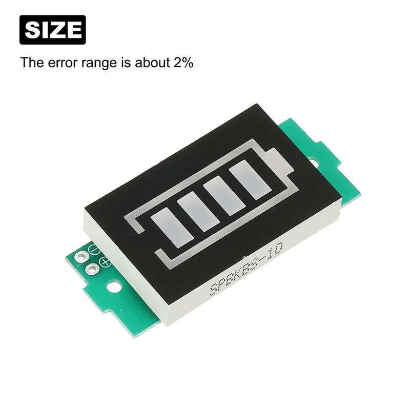 [Australia - AusPower] - MECCANIXITY 5Pcs Battery Indicator Display Capacity 1-8S 4.2-33.6V LED Display Blue Battery Charge Indicator for Electric Vehicle Battery Car 