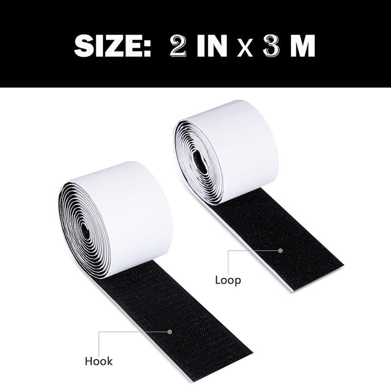 [Australia - AusPower] - 2In x 10Ft Pedalboard Tape, Heavy Duty Tape, for Furniture, Couch Cushions, Guitar Pedal Board 2IN 9.8FT 