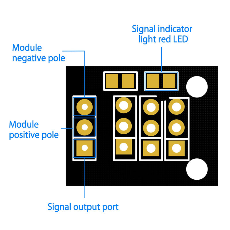 [Australia - AusPower] - 10Pcs DC 3.3V-5V KY-003 Hall Effect Sensor Module 3144E A3144 Hall Effect Magnetic Sensor(Pressure sensors) 