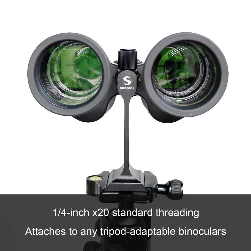 [Australia - AusPower] - Binocular Tripod Adapter Quick Release with 38mm Mounting Base 1/4-20 Inch Thread Removable Accessories for 8x42 10x50 12x60 15x56 15x60 15x70 20x60 25x70 Roof and Porro Binoculars. 