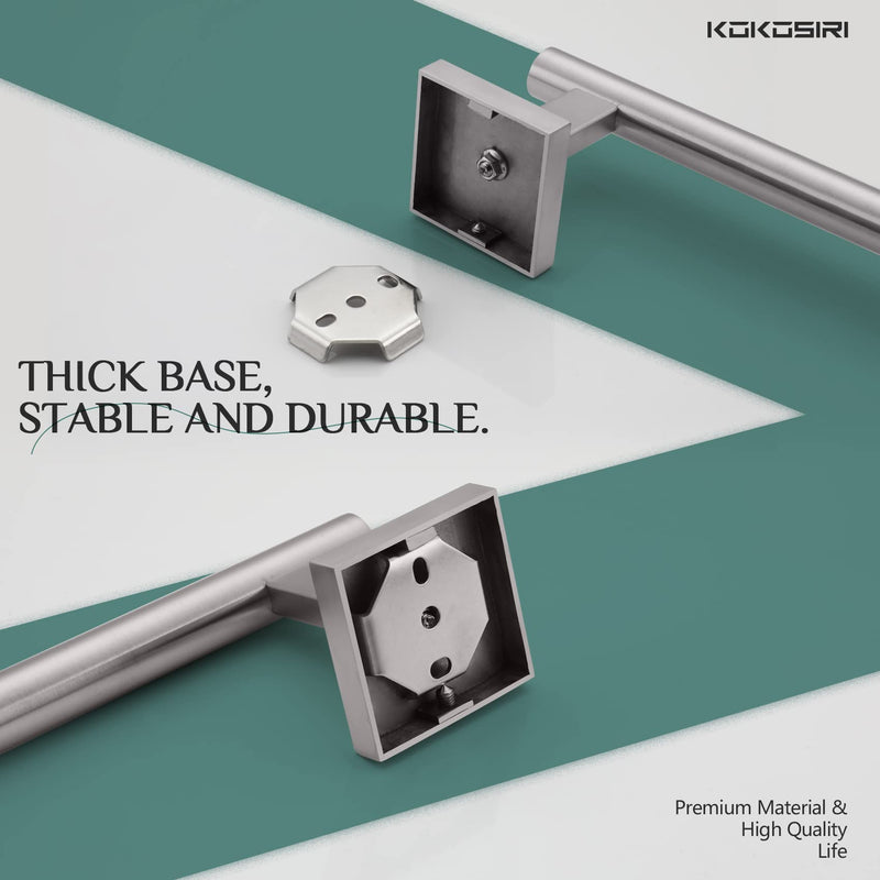 KOKOSIRI Towel Holder Bathroom Accessories Towel Bar for Bath Kitchen Necklace Holder 24 Inch Brushed Nickel Stainless Steel B4005BR-L24 24-Inch