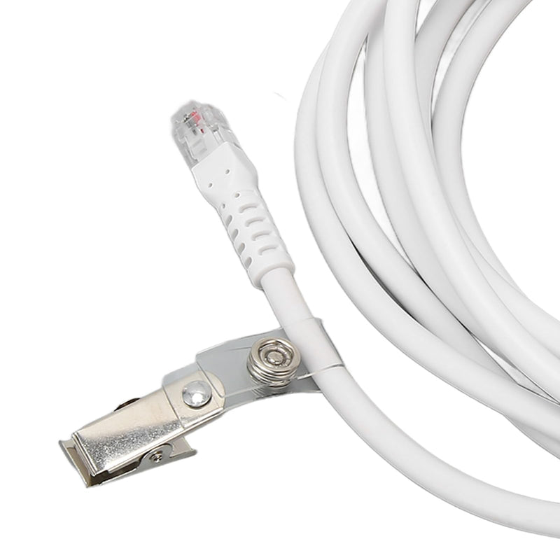 [Australia - AusPower] - Nurse Call Cord, Crystal Head 6P4C Replacement Push Cord Cable for Nurse Station 9.8ft 