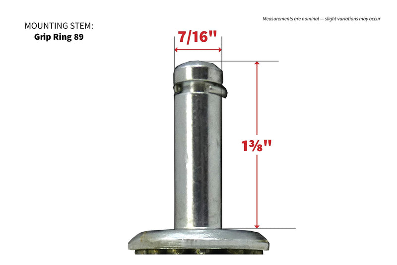 [Australia - AusPower] - Shepherd Hardware 9807 3-Inch Swivel Stem Caster, Rubber Wheel, 7/16-Inch Stem Diameter, 175-lb Load Capacity 3 Inch 