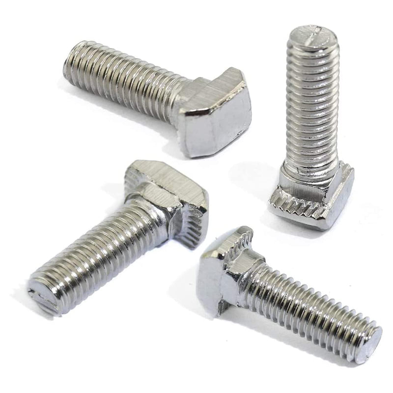 [Australia - AusPower] - Metric M5 x 20mm Thread T Slot,Drop-in Bolt T-Bolt,Hammer Head Bolt,T Screw Stud for 2020 Series Standard 6mm T-Slot Aluminum Extrusion Profile,Carbon Steel Nickel Plated (2020 Series,40Pcs) 