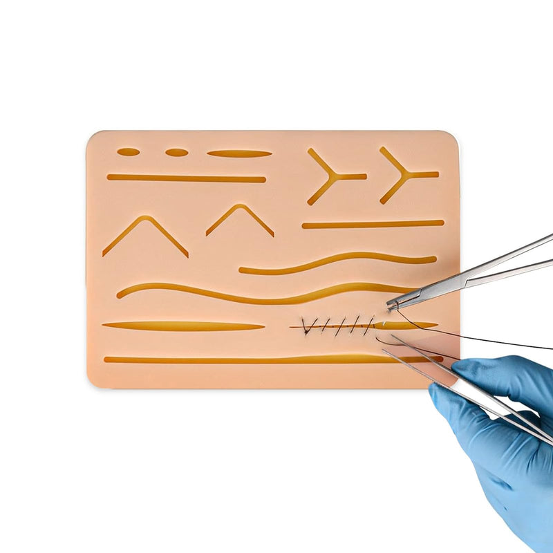 [Australia - AusPower] - Suture Practice Pad with Wounds, 3 Layer, 3-Piece Training Kit Hard to Rip, Tear or Break for Medical Students and Veterinarians 