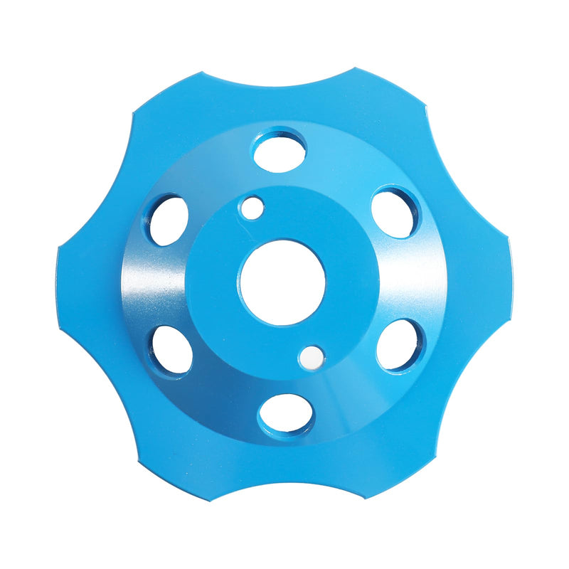 PCD PCD Diamond Cup Wheel 125 mm, 6 Segments Diamond Cup Wheel for Angle Grinder, for Concrete Mortar, Tile Adhesive, Color Coatings, Granite Stone Concrete
