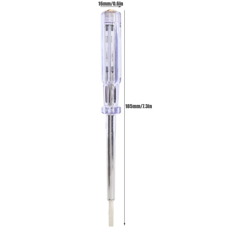 [Australia - AusPower] - Flathead Screwdriver Electric Pen Circuit Tester Pen, ANG93 AC100250V, Electric Voltage Screwdriver Bit Test Pencil, Compact Electrician Tool, Test Pencil 