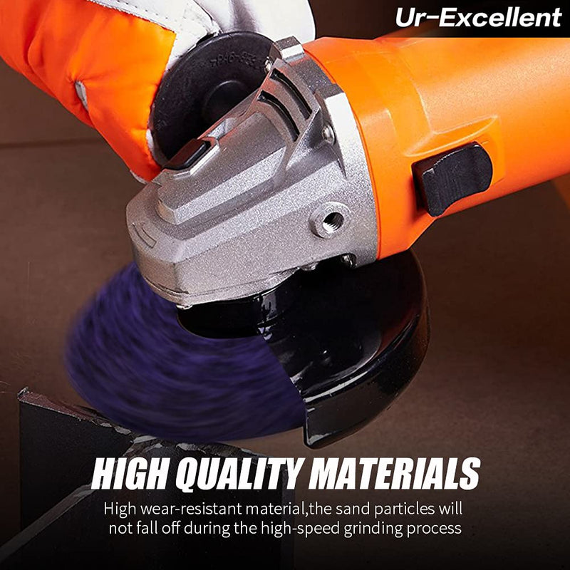 [Australia - AusPower] - Ur-Excellent 4-1/2" x7/8'' Stripping Discs Rust Remover Wheel Remove Paint and Oxidation Poly Strip Wheel Disc Abrasive Angle Grinding Wheel - 5 Pack(Purple) 4-1/2" x 7/8'' 5.0 