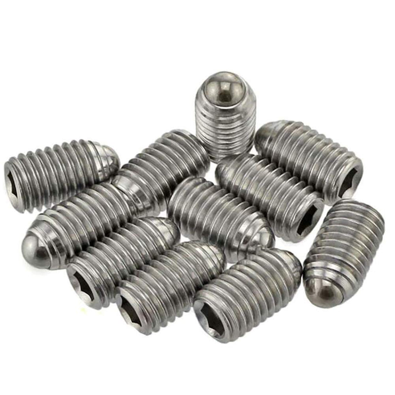 [Australia - AusPower] - M5 x 12mm Stainless Steel Hex Socket Spring Ball Point Grub Screws 20pcs M5 x 12mm 