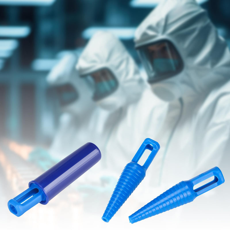 [Australia - AusPower] - 30 Sets Catheter Plugs Tube Tip Protector Cap Individually Package Catheter Adapter Catheter Supplies, Blue 