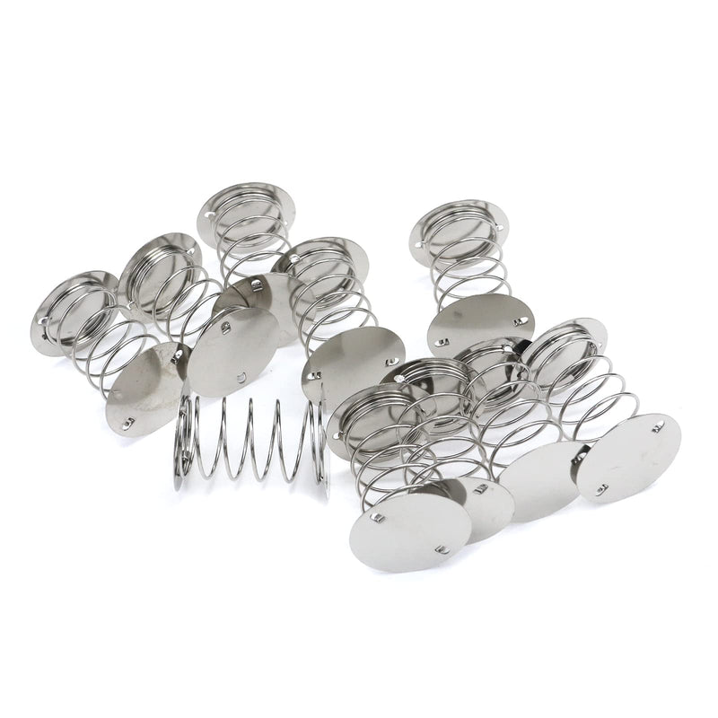 [Australia - AusPower] - Metal Spring Base Silver Spiral Wobbles Spring Craft Shaking Sping Double Sided,1.73"×1.42",10-Pack 1.73"×1.42" 